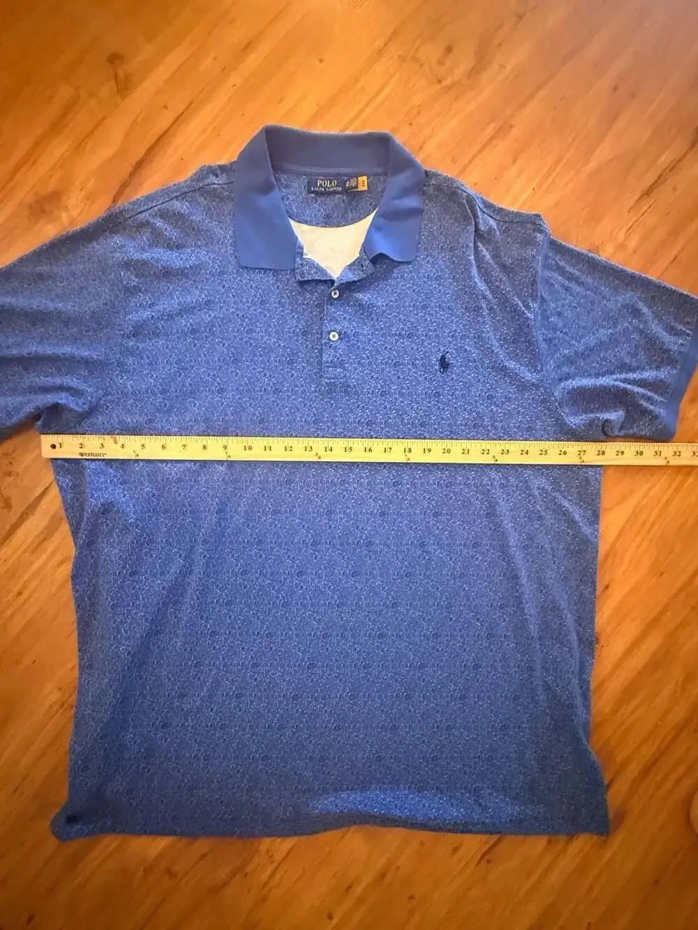 Polo Ralph Lauren Floral Print Soft Cotton Polo Shirt Blue Size 3XB